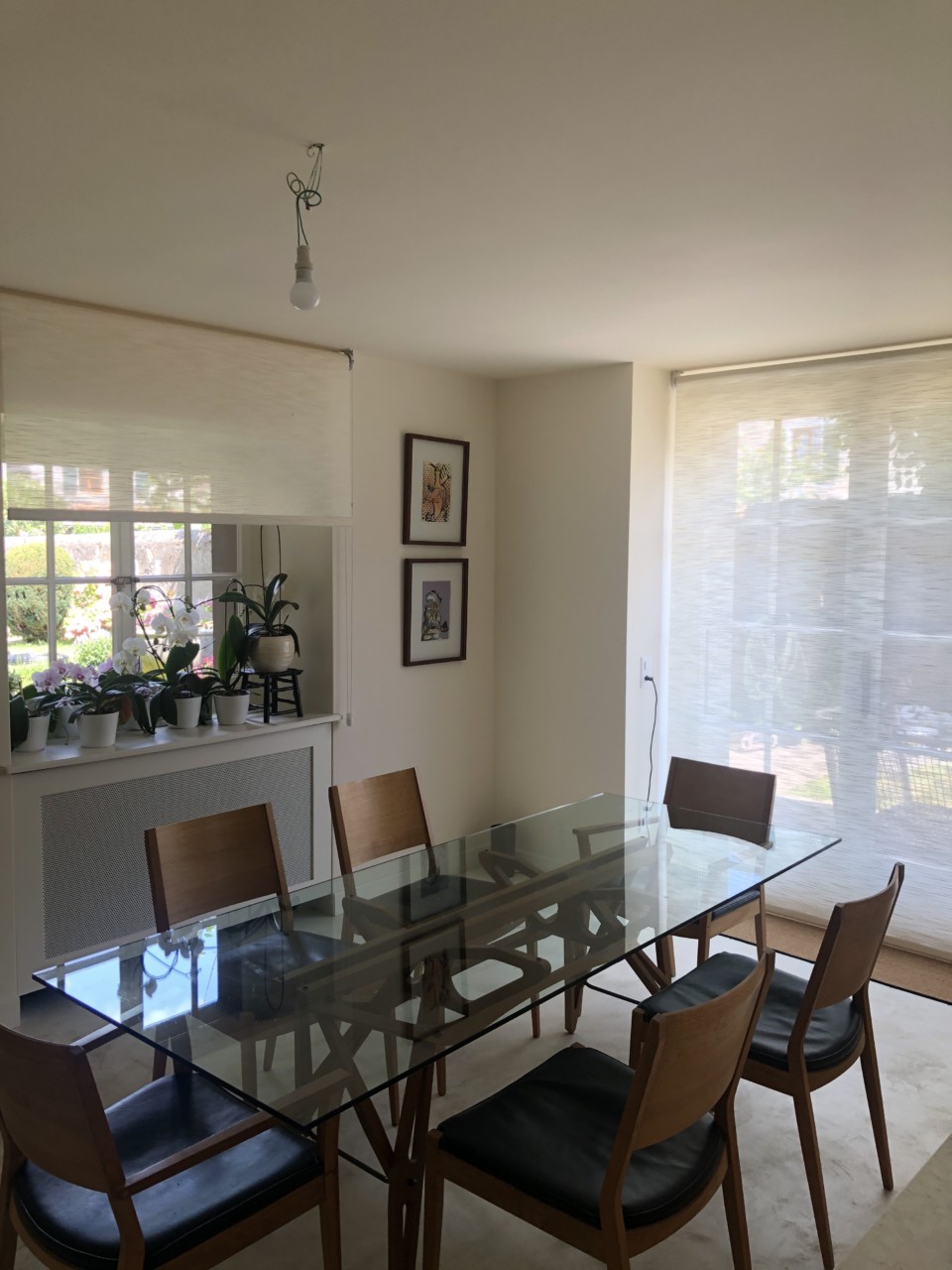 Ecran de laine blanc